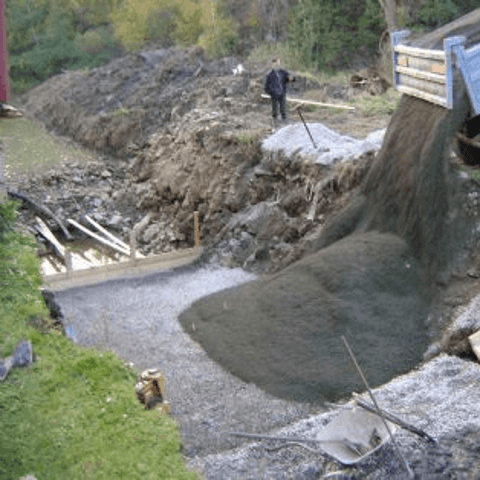 Droge beton